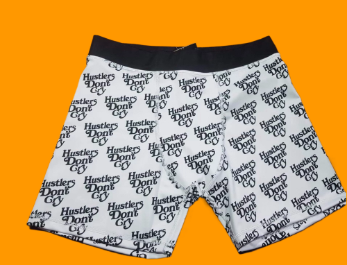 Hustlers Don't Cry Compression Shorts - White